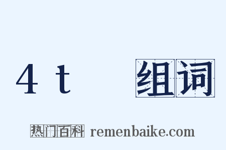 4tₙ组词是什么意思的图片